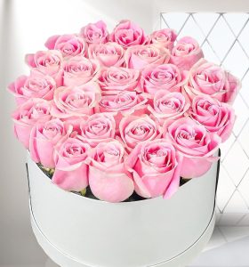 Pink-Roses-In-Box