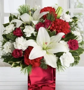 floral-harmony-white-lilies-red-roses-and-carnations-in-a-cube-vase