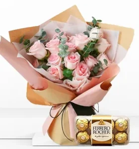 roses-bouquet-with-ferrero-rocher